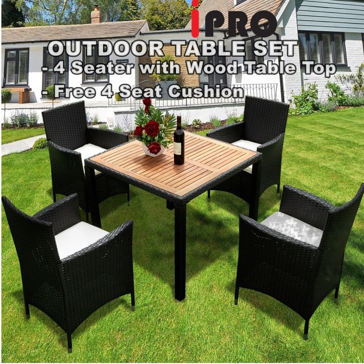 IPRO Outdoor Chair and Table Set Outdoor Furniture Rattan Chair