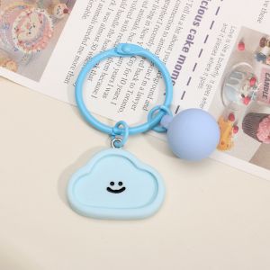 มาการองทำจากเรซิ่นรูปใบหน้าและยิ้ม1เซ็ต/ถุงอุปกรณ์เสริมที่สวยงามจี้พวงกุญแจ