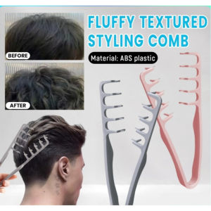 Mens Fluffy Styling Comb Volumizing Root Lift Fluffy Hair Parting Covering Bangs Hairdressing Comb