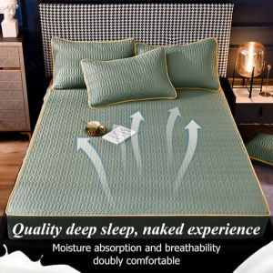 minbai01 Home Bedding Mattress Protector Fitted Bed sheet Elastic Bedspread Quilted Fitted