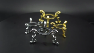 Decorative Rose Crystals Balls Sphere Pedestals for Enhancing Small Spaces Like Desks and Nightstands