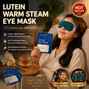Lutein Steam Eye Mask/Hot Compress Relaxation/Soothing Warm Eye Care Mask/Relieve Dry Eyes And Stress/Comfort For Travel And Office