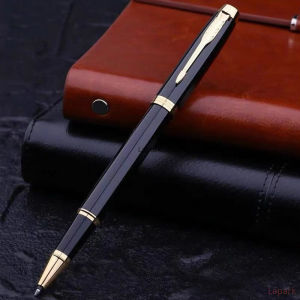 【Ship Today+ Free Engraving】PARKER IM Metal Ball Pen Pure Black Lia Gold Clip Writing Instrument Gift Box Included