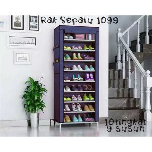 Rak sepatu 1099 lemari sepatu rak sepatu tertutup anti debu rak sepatu susun kekinian lemari sepatu tertutup
