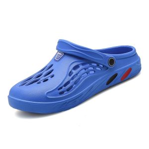 Free Shipping MenS Oversized Summer Clogs Lightweight And Versatile Can Be Worn As Sandals Or Flip-Flops Fashionable Beach Shoes And Toe-Covering Slippers