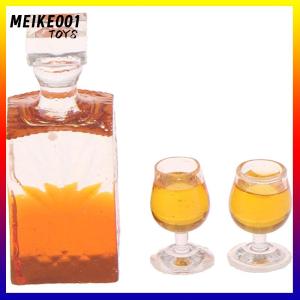 MEIKE001 ตุ๊กตาอุปกรณ์เสริมขนาดเล็กรุ่น props จำลองไวน์ขวดผสม