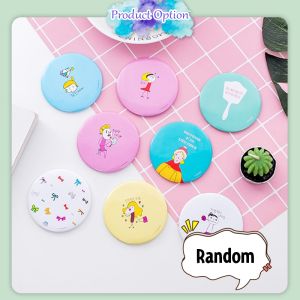 [Little B House] Round Pocket Mirror Makeup Mini Small Cartoon Cosmetic Round Mirror Handbag 迷你小圆镜 Cermin Kecil - MU09