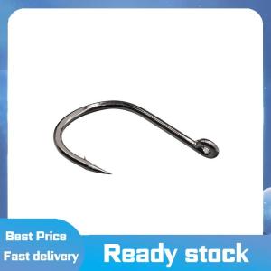 Sports🚴🏻♀️ Câu cá móc mắt vòng tròn jighead thép gai fishhooks thép carbon cao cho cá chép câu cá Vật liệu hàng hóa phụ kiện pesca