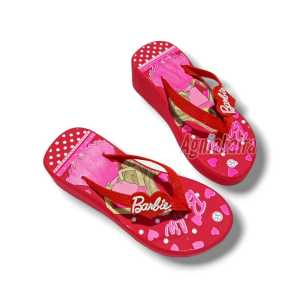 Sandal Wedges Anak Perempuan Terbaru sandal barbie lucu