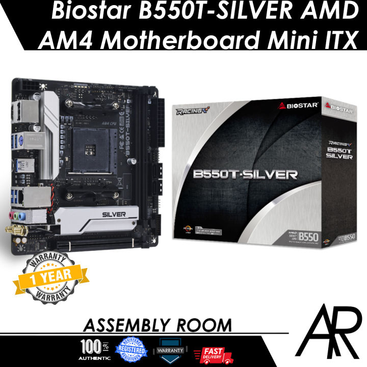 BIOSTAR B550T-SILVER マザーボード Mini-ITX Ryzen Biostar B550t