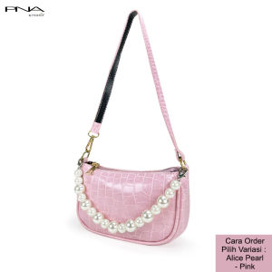 Peonia PNA ALICE PEARL Tas Selempang Wanita Elegant Outdoor Sling Bag Anak Remaja Perempuan Crossbody Travel Hp Kecil Shoulder Crocodile Pattern Trendy Fashion Cewek Casual Pesta Style
