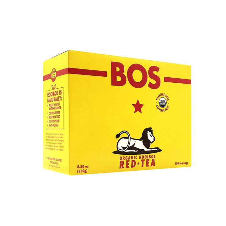 BOS Rooibos Tea Bags USDA Organic Naturally CaffeineFree South