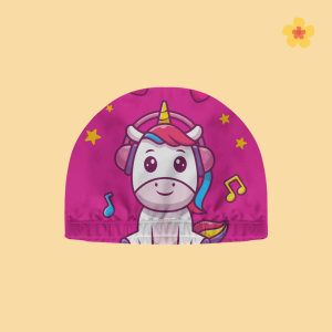 SIBAD Topi Renang Anak Perempuan Karakter Unicorn Pink Umur 1-10 Tahun