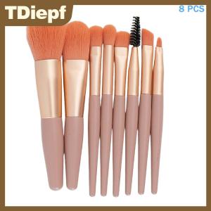 TDiepf 8 13pcsmakeup bàn chải thiết lập Fluffy professiona mỹ phẩm nền tảng bột Eyeshadow Kabuki pha trộn tạo nên bàn chải công cụ làm đẹp trang điểm