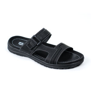 Sandal Slide Pria Bahan Kulit Working W-03 Sandal kasual pria dewasa Sandal Selop Sandal Slip on Kulit