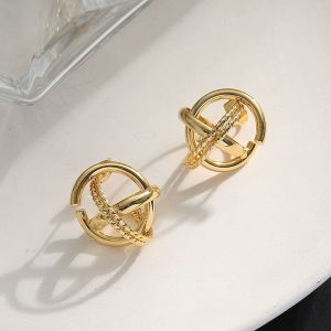 🔥พร้อมส่ง 🔥 BYB ต่างหู be your bag ก้านเงินแท้ S925 วงกลมซ้อนวงกลม สวยสุด Code 2098 (B5)