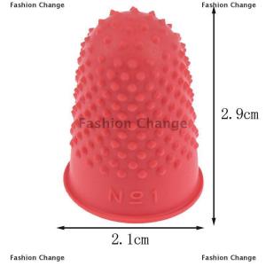 [COD] Fashion Change 5Pcs Counting Cone Rubber Thimble Protector Sewing Quilter Finger Tip Craft