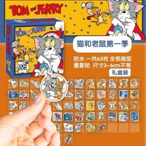 Pelekat Kartun Tom & Jerry Cute Sticker Pack Scrapbook Kids Diary Decoration Stationery Collection