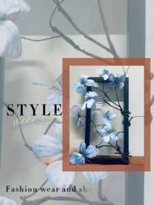 BUTTERFLY FRAME Elegant Home Decor Piece Set(2 butterfly flowers+1wooden photo frame)