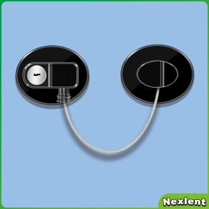 Nexlent Childrens Safety Lock Baby Window Safety Limit Lock with Key Refrigerator Door Locks