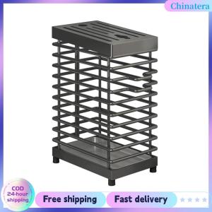 [Chinatera Flagship Store] Stainless Steel Holder Wall-mounted Cutlery Display Organizer for Kitchen
