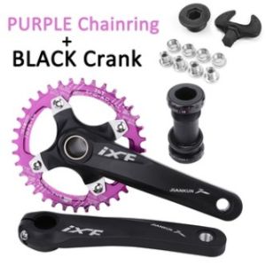 IXF Crankset 104 BCD Bottom Bracket with Axis Spindle MTB Hollowtech Connecting Rods for Bicycle