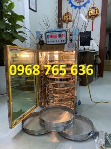 Tủ sấy chè nông sản viên hoàn dược liệu 7 khay xoay tròn - INOX CAO CẤP