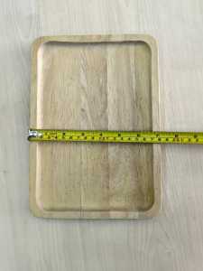 USED Wooden tray for food dessert