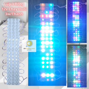 Led rọi mắt trâu 3 bóng led hắt rọi lúp cao siêu sáng 3W điện áp DC12V Chạy Tự Động Siêu Đẹp Chuyên Bảng Hiệu