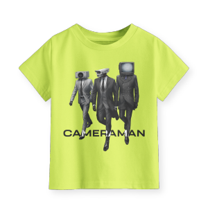 Kaos Lengan Pendek Terbaru Anak Laki-Laki Perempuan Motif Cameraman