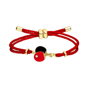Portable Table Tennis Bracelets Decoration for Womem Teens Featuring Elegant Designs and Adjustable Line Chain