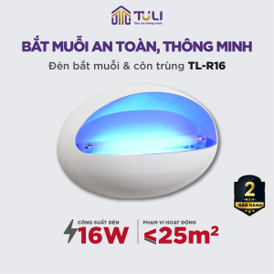 Đèn Bắt Muỗi Ruồi TULI Cao Cấp Thông Minh Tròn 16W Thu Hút Diệt Đuổi Đuổi Côn Trùng Bảo hành 2 năm - TULI VN