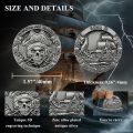 CHURYUML Davy Jones Coin A Pirates Life Down to Davy Jones Locker Pirate Enthusiasts Collectible Pirate Themed Party Gifts. 