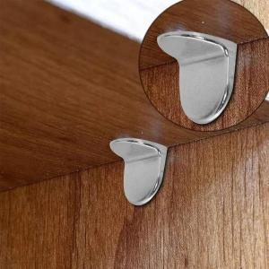 ZEEMIN 50/10PCS Shelf Support Pegs L-Shaped Wardrobe Shelf Fixed Brackets Bookcase Wooden Glass Layer Board Furniture Bracket Holder
