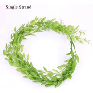 Artificial Hanging Vine Weeping Willow Plastic Greenery Leaves for Indoor Outdoor Garden Wedding Party Home Decor