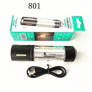 [Penghantaran dalam masa 24 jam]Super Bright Mini Flashlight Rechargeable USB 5-level Dimming Lampu suluh with Hook LED for Camp/Mountaineer/Hiking Camp