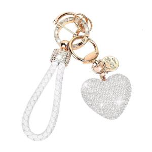 Đa chức năng thạch vòng chìa khóa trái tim đầy màu sắc Móc Khoá dạng túi phụ kiện treo trang trí chìa khóa xe chỉnh trang