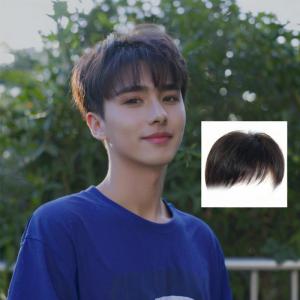 วิกผมบล็อกเปลี่ยนผมผู้ชายบนศีรษะ ผมร่วงระบายอากาศได้อย่างเป็นธรรมชาติเพื่อปกปิดศีรษะของคุณ ธรรมชาติ ระบายอากาศ ปิดด้านบน ปิดผมขาว วิกผมผู้ชาย