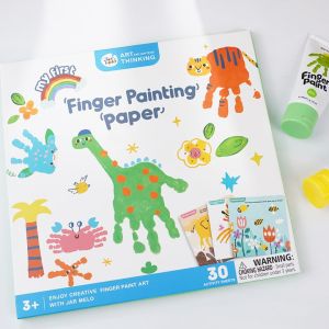 Jarmelo (Joan Miro)สมุดกิจกรรมเล่นคู่ฟิงเกอร์เพ้นท์ Enlightenment Finger Paint Paper เหมาะสำหรับเสริมพัฒนาการเด็ก 3 ขวบ