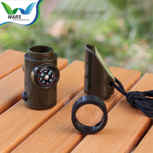 WARS Sos 7 in 1 Survival Kit Outdoor Peluit Kompas Senter Kaca Pembesar