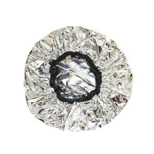 COOLSOOL Reusable Self-heating Tin Foil Hat Aluminum Foil Waterproof Heat Elastic Coloring Hat Hair Dye Tools Bathing Cap for Women Hair Salon Tool