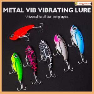 yangyuhua Metal VIB Blade Lure Fishing Vibration Spinner Spoon Sinking Long Throw All Water 3D HardBait Treble Hook Tackle Pesca Bait