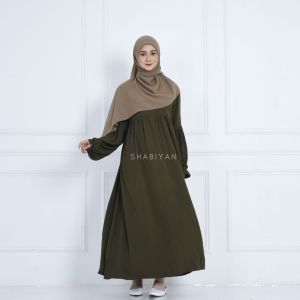 SHABIYAN 511 Gamis Wanita Crinkle Air Flow Terbaru | Lalisa