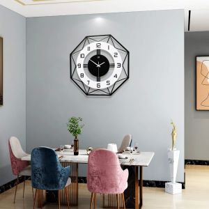 Large Wall Clocks for Living Room Decor Modern Silent Wall Clock for Home House Kitchen Bedroom Decorative Big Wall Clock Non Ticking Battery Operated Quartz for Bathroom IndoorFast shipping