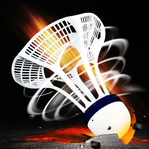 Windproof Shuttlecock Outdoor Badminton Windproof Ball Nylon Plastic Rubber Training With Durable