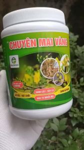 Phân bón hữu cơ chuyên cây mai vàng 600g ra rễ mạnh bật chồi bung đọt nhanh xanh cây dày lá hoa to nụ nhiều