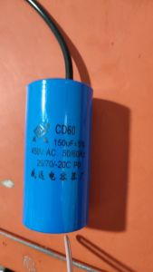 450VAC Motor Starting Capacitor CD60 150uf 200uf 250uf 300uf Two Wired For Single Phase Water Pump