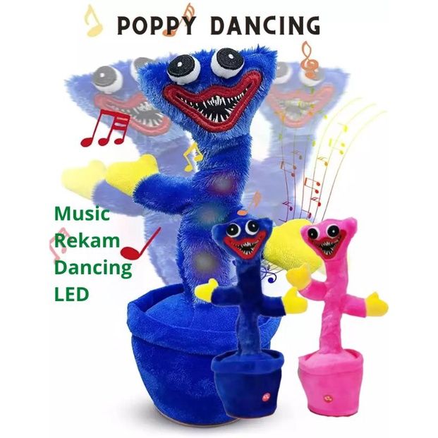 Game Poppy Playtime Stuffed Toys Huggy Wuggy Dancing Speaking