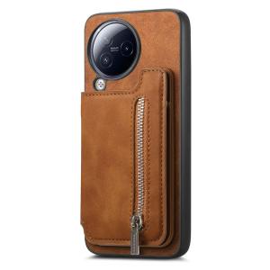 2 in 1 Removable Zipper Cards Solt Magnetic Leather Wallet Case For Xiaomi Redmi Note 13 Pro Plus 12 13T POCO X6 14 Ultra Cover