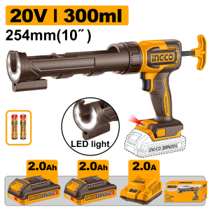 INGCO 20V CORDLESS CAULKING GUN | 300ML SEALANT | CCGLI20021 CCGLI2002
